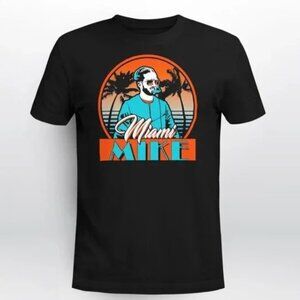 Miami Mike Retro 80s Sunset Graphic T-Shirt